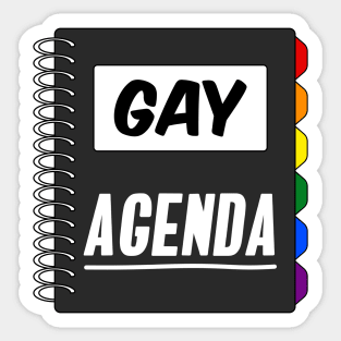 Gay Agenda - Gay Pride Sticker